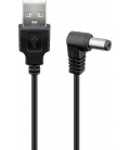 Kabel USB–DC 5,5 x 2,5 mm 0,5m