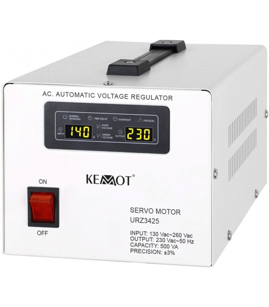 Automatyczny stabilizator napięcia KEMOT MSER-500 (500 VA, serwomotor)