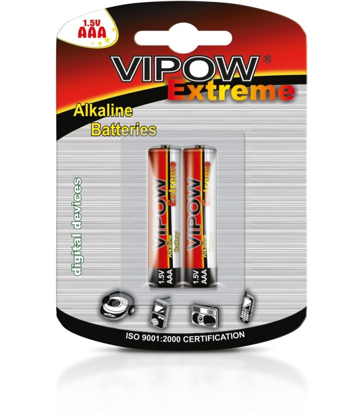 Baterie alkaliczne VIPOW EXTREME LR03 2szt./bl.