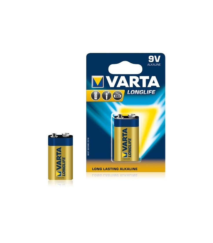 Bateria alkaliczna VARTA 9V LONGLIFE 1szt./bl.