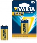 Bateria alkaliczna VARTA 9V LONGLIFE 1szt./bl.