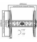 Uchwyt Basic do ściany 32-55 cali czarny LCD/PDP LP09