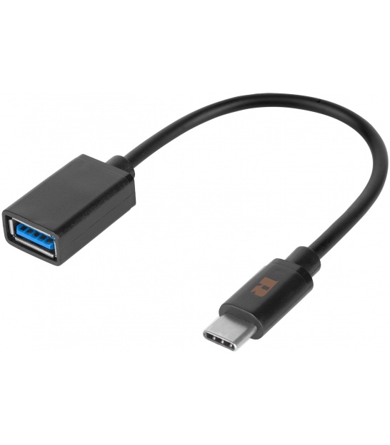 Kabel USB gniazdo A 3.0 - wtyk typu C OTG REBEL 15 cm