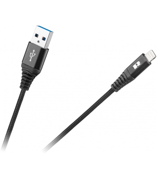 Kabel USB - Lightning REBEL 100 cm czarny