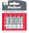 Baterie REBEL GREENCELL R6 4szt/bl