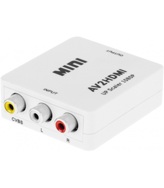 Konwerter sygnału gniazdo AV - CHINCH CVBS + AUDIO - gniazdo HDMI
