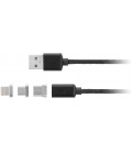 Magnetyczny kabel USB - microUSB, typ C, ligtning Kruger&Matz