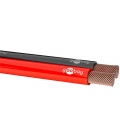 Kabel głośnikowy czarno-czerwony CCA 2x2,5mm2 rolka 50m