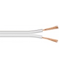 Kabel głośnikowy biały CCA 2x0,75mm2 rolka 100m