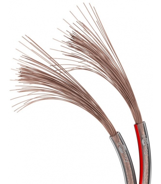 Kabel głośnikowy przezroczysty Cu 2x0,5mm2 rolka 50m