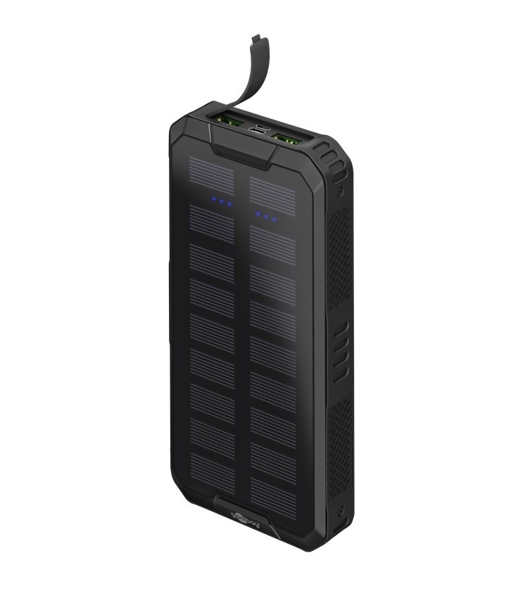 Powerbank z baterią słoneczną do szybkiego ładowania  20.000 mAh (USB-C™ PD, QC 3.0)