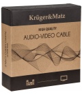 Kabel głośnikowy 3.0m Kruger&Matz (wtyki banan)