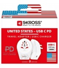 Adapter sieciowy Skross World Adapter - World to USA USB-C PD