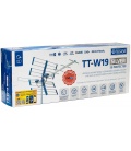 Antena TV DVB-T/T2 VHF/UHF TT W19 Silver COMBO 5G Protected Telkom Telmor