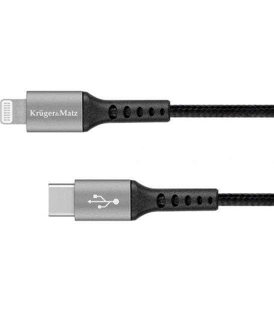 Kabel USB typu C - wtyk Lightning C94 MFi 1 m Kruger&Matz