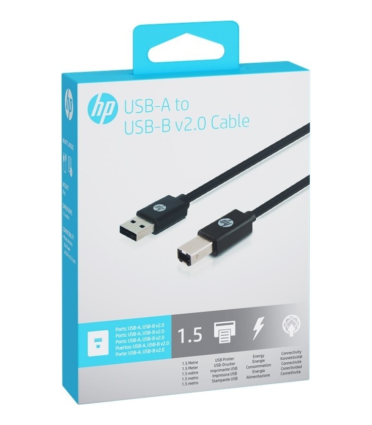 Kabel do drukarki USB - USB-B 1,5m HP