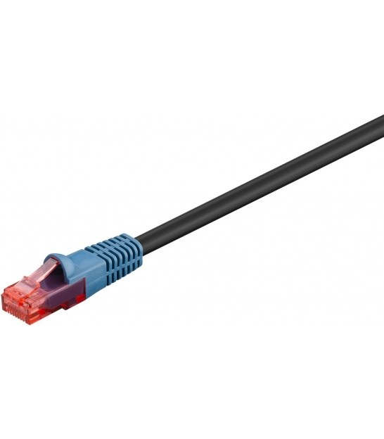 Kabel patchcord CAT 6 U/UTP 40m czarny zewnętrzny