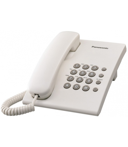 TELEFON przewodowy PANASONIC KX-TS500 biały