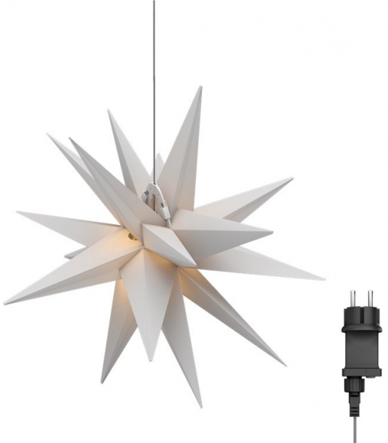 Gwiazda bożonarodzeniowa LED 3D, Ø 56cm z zasilaczem Goobay
