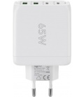 Szybka ładowarka sieciowa 2x USB + 2x USB-C™ PD (Power Delivery) (68 W) biała Goobay