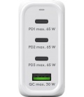 Szybka ładowarka sieciowa USB + 3x USB-C™ PD (Power Delivery) (68 W) biała Goobay