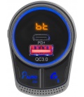 Transmiter samochodowy FM bluetooth 5.1 z ładowarką USB QC PD
