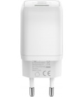 Szybka ładowarka sieciowa USB + 2x USB-C™ PD (Power Delivery) (65 W) biała Goobay