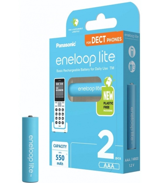 Akumulator Panasonic Eneloop lite Micro 550mAh AAA do telefonów stacjonarnych