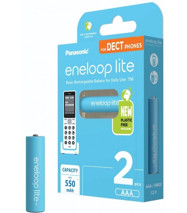 Akumulator Panasonic Eneloop lite Micro 550mAh AAA do telefonów stacjonarnych
