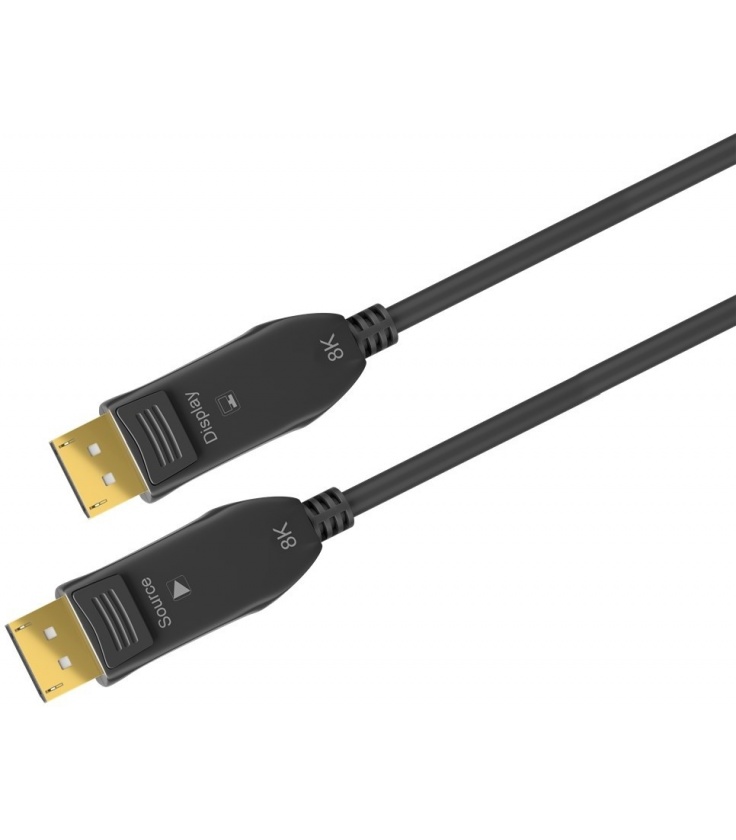 Kabel optyczny (światłowodowy) DisplayPort / DisplayPort 50m Goobay 2.0 (AOC)