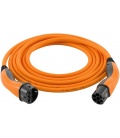 Kabel do ładowania samochodu elektrycznego Typu 2, do 7,4 kW, 7 m, pomarańczowy