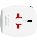 World Adapter MUV USB (AC), white - suitable for all unearthed devices (2-pin)