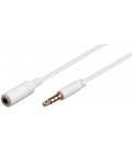 Kabel (przedłużacz) do słuchawek i audio AUX, 4-pin 3,5 mm Cu 3m