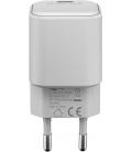 Szybka ładowarka sieciowa USB-C™ PD (Power Delivery) Nano (65 W) biała Goobay