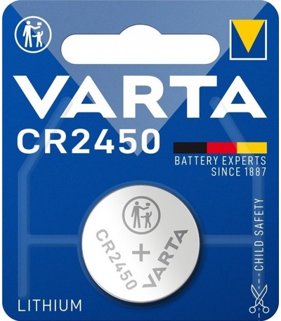 CR2450 (6450) bateria, 1 szt./blister bateria guzikowa litowa, 3 V