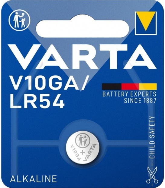 LR54 (4274) bateria, 1 szt./blister bateria guzikowa alkaliczno-manganowa, 1,5 V