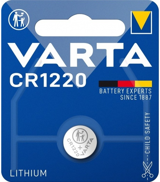 CR1220 (6220) bateria, 1 szt./blister bateria guzikowa litowa, 3 V