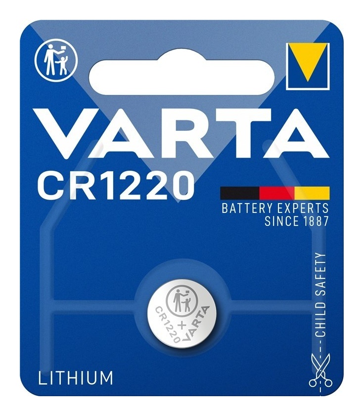 CR1220 (6220) bateria, 1 szt./blister bateria guzikowa litowa, 3 V