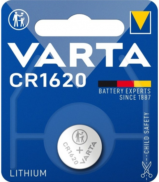 CR1620 (6620) bateria, 1 szt./blister bateria guzikowa litowa, 3 V