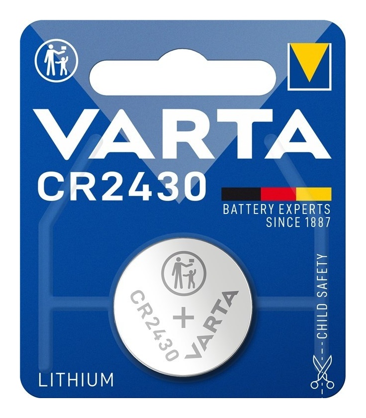 CR2430 (6430) bateria, 1 szt./blister bateria guzikowa litowa, 3 V