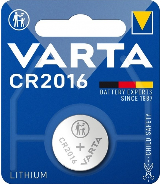 CR2016 (6016) bateria, 1 szt./blister bateria guzikowa litowa, 3 V