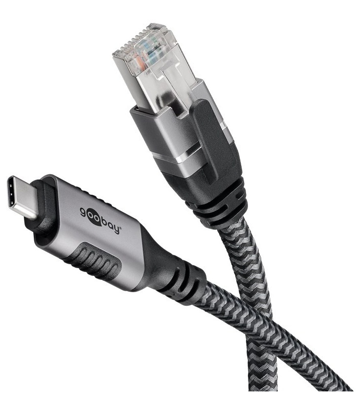 Kabel z wbudowaną kartą sieciową ethernet RJ45 / USB-C 3.1 1Gbit/s 7,5m