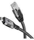 Kabel z wbudowaną kartą sieciową ethernet RJ45 / USB-C 3.1 1Gbit/s 7,5m