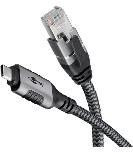 Kabel z wbudowaną kartą sieciową ethernet RJ45 / USB-C 3.1 1Gbit/s 10m