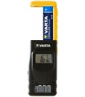 VARTA LCD Digital Battery Tester, black - digital battery tester for batteries, rechargeable batteries and button cells