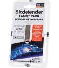 Bitdefender Family Pack na 1 rok + pendrive 32GB