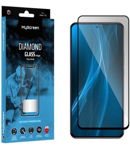 Szkło ochronne MyScreen DIAMOND GLASS LITE edge FULL GLUE czarne Samsung Galaxy S23 FE