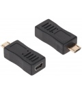 Złącze adaptor gniazdo USB mini - wtyk USB micro