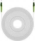 Kabel światłowodowy (FTTH), Singlemode (OS2) White, biały (Simplex), 0,5 m światłowód (FOC), Wtyk LC-APC (8°) Wtyk LC-APC