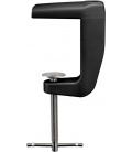 Zacisk zamienny stołowy do lamp lupowych z ramieniem przegubowym, czarny dla grubości blatu 0 mm - 60 mm, pełny metal, malowa